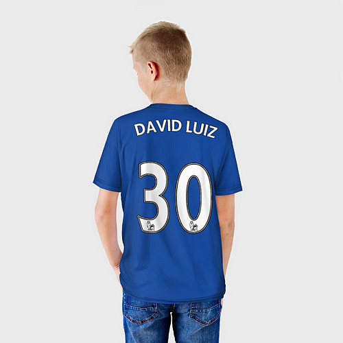 Детская футболка ФК Челси: Давид Луис 18 / 3D-принт – фото 4