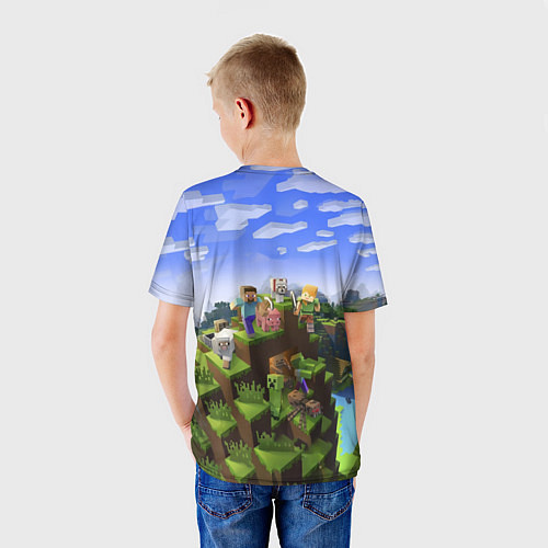 Детская футболка Майнкрафт: Алексей / 3D-принт – фото 4