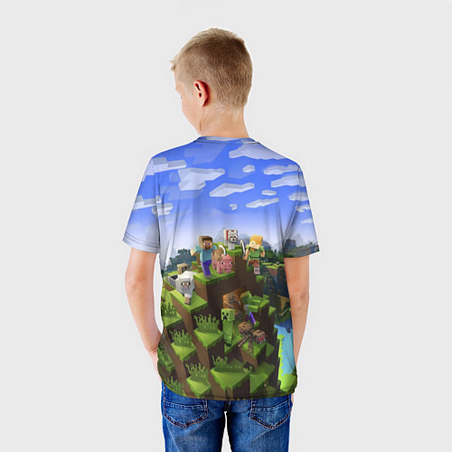 Детская футболка Майнкрафт: Антон / 3D-принт – фото 4