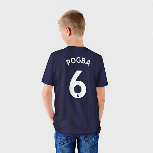 Детская футболка FC MU: Pogba Away 18/19 / 3D-принт – фото 4