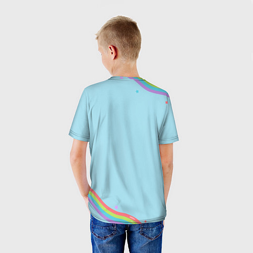 Детская футболка Депрессивный единорог / 3D-принт – фото 4