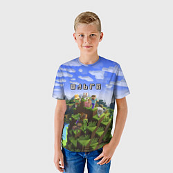 Футболка детская Minecraft: Ольга, цвет: 3D-принт — фото 2