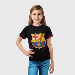 Футболка детская Barcelona FC: Sport Fashion, цвет: 3D-принт — фото 2