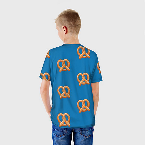 Детская футболка Любитель крендельков / 3D-принт – фото 4