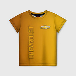 Детская футболка Chevrolet желтый градиент