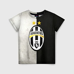 Футболка детская FC Juventus W&B, цвет: 3D-принт