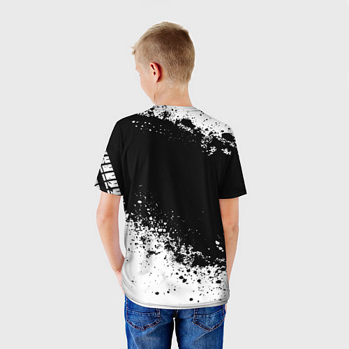 Детская футболка Volkswagen: Black Spray / 3D-принт – фото 4