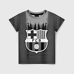Детская футболка FC Barcelona: Grey Abstract