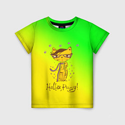 Детская футболка Hello, pussy!