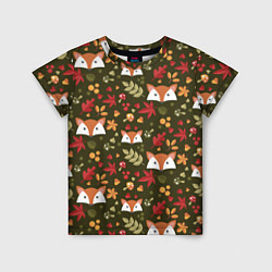 Детская футболка Осенние лисички