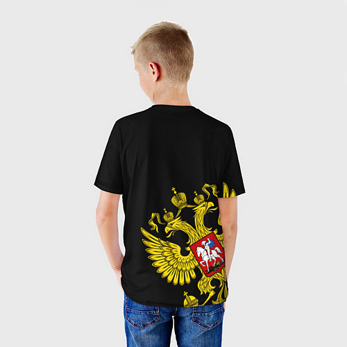 Детская футболка Флаг и Герб России / 3D-принт – фото 4