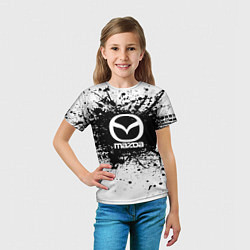 Футболка детская Mazda: Black Spray, цвет: 3D-принт — фото 2