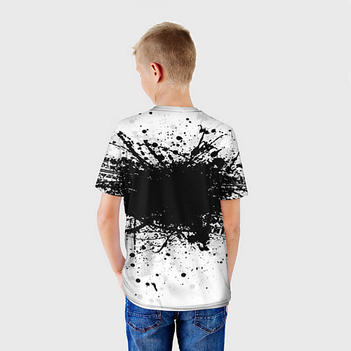 Детская футболка Lexus: Black Spray / 3D-принт – фото 4