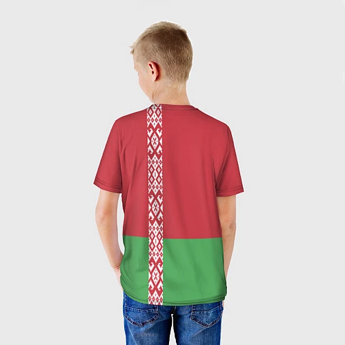 Детская футболка Беларусь / 3D-принт – фото 4