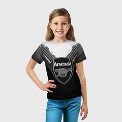 Футболка детская FC Arsenal: Black Style, цвет: 3D-принт — фото 2