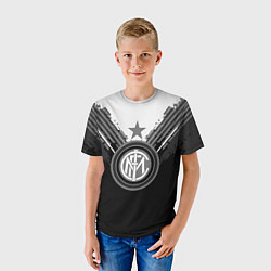 Футболка детская FC Inter: Black Style, цвет: 3D-принт — фото 2