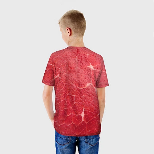 Детская футболка Мясо 100% / 3D-принт – фото 4