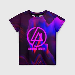 Футболка детская Linkin Park: Violet Neon, цвет: 3D-принт