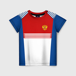 Футболка детская Russia: Retro Sport, цвет: 3D-принт