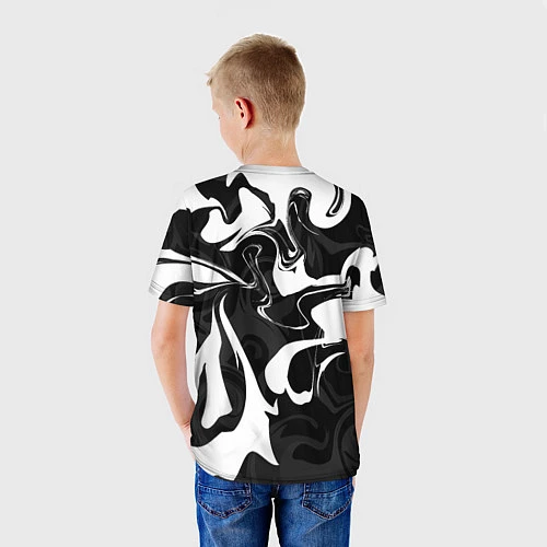 Детская футболка Rainbow Six: Black & White / 3D-принт – фото 4