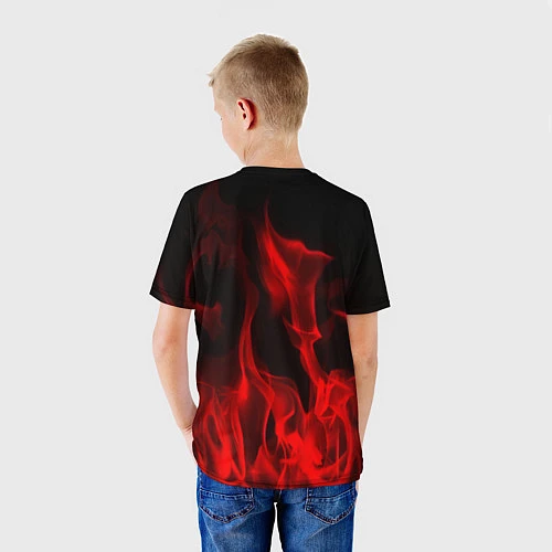 Детская футболка Fall Out Boy: Red Flame / 3D-принт – фото 4