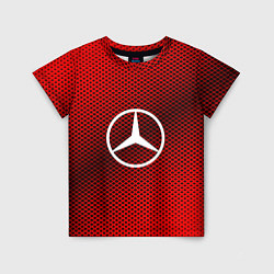 Детская футболка Mercedes: Red Carbon