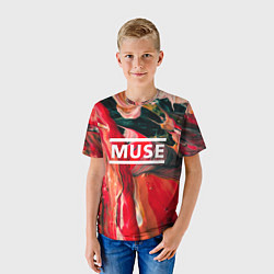 Футболка детская MUSE: Red Colours, цвет: 3D-принт — фото 2