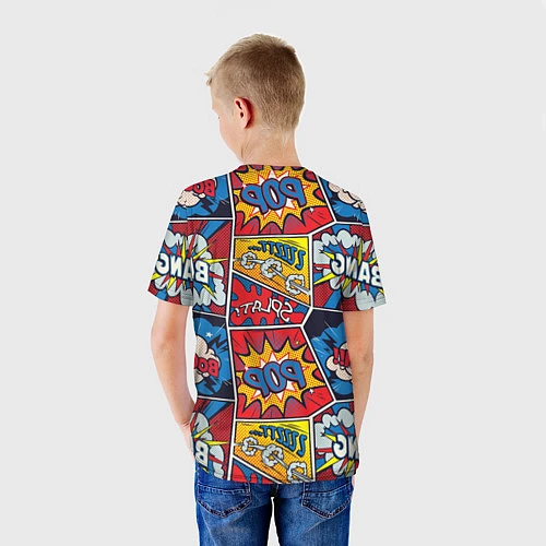 Детская футболка Pop art pattern / 3D-принт – фото 4