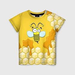 Футболка детская Веселая пчелка, цвет: 3D-принт