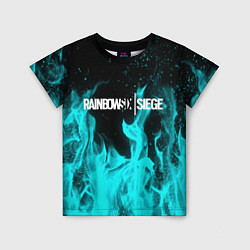 Детская футболка R6S: Turquoise Flame