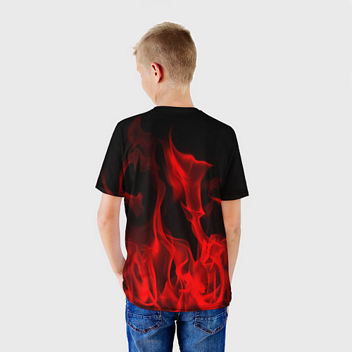 Детская футболка The Beatles: Red Flame / 3D-принт – фото 4