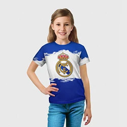 Футболка детская Real Madrid FC, цвет: 3D-принт — фото 2