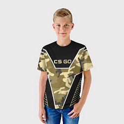 Футболка детская CS:GO Khaki Camo, цвет: 3D-принт — фото 2