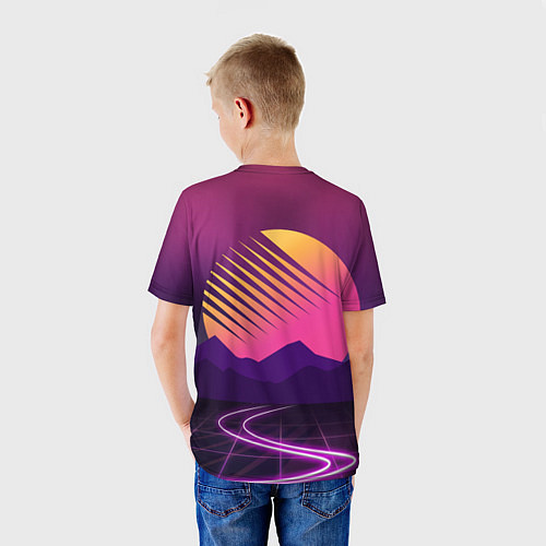 Детская футболка Digital Sun / 3D-принт – фото 4