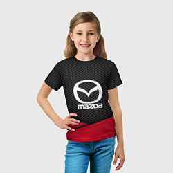 Футболка детская Mazda: Grey Carbon, цвет: 3D-принт — фото 2