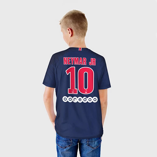 Детская футболка FC PSG: Neymar Home 18-19 / 3D-принт – фото 4