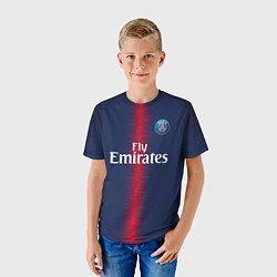 Футболка детская FC PSG: Mbappe Home 18-19, цвет: 3D-принт — фото 2
