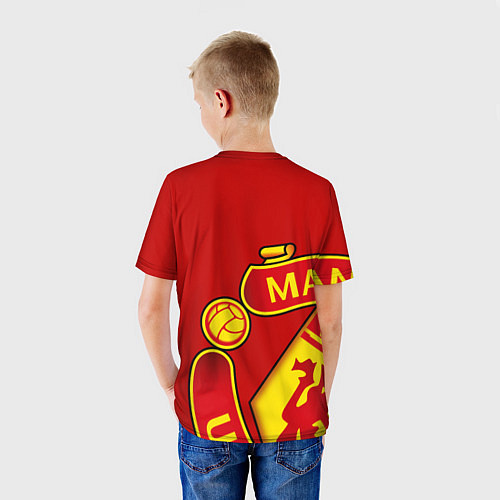 Детская футболка FC Man United: Red Exclusive / 3D-принт – фото 4
