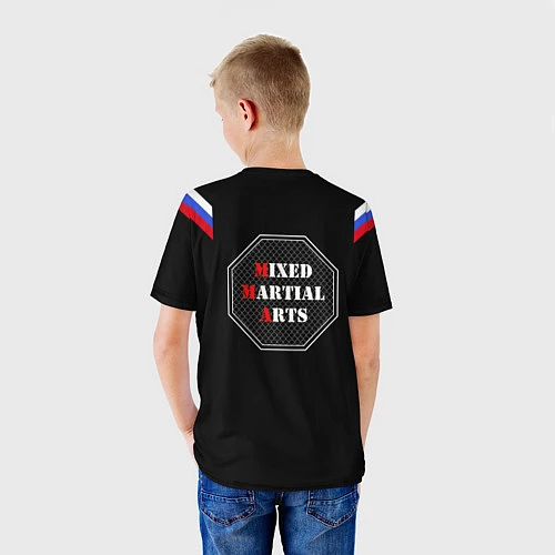 Детская футболка MMA Russia / 3D-принт – фото 4