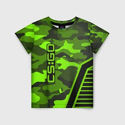 Детская футболка CS:GO Light Green Camo