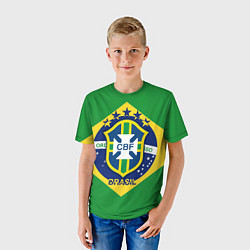 Футболка детская CBF Brazil, цвет: 3D-принт — фото 2