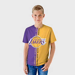 Футболка детская NBA: LA Lakers, цвет: 3D-принт — фото 2