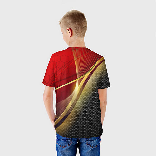 Детская футболка RUSSIA SPORT: Gold Collection / 3D-принт – фото 4