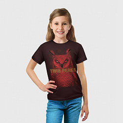 Футболка детская Twin Peaks: Red Owl, цвет: 3D-принт — фото 2