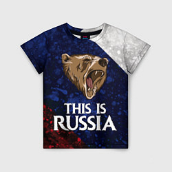 Детская футболка Russia: Roaring Bear