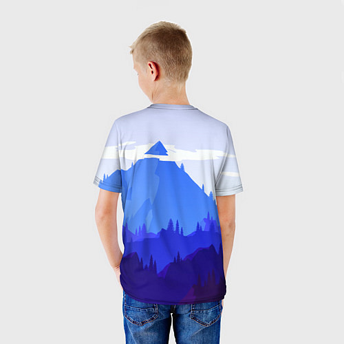 Детская футболка Firewatch: Cold Mountain / 3D-принт – фото 4