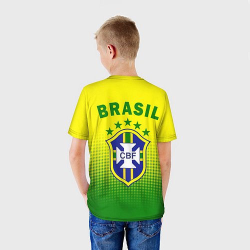 Детская футболка CBF Brasil / 3D-принт – фото 4