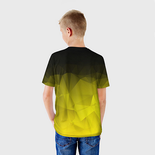Детская футболка Cyberpunk 2077: Yellow Poly / 3D-принт – фото 4