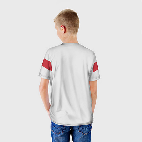 Детская футболка Сборная России: белый стиль / 3D-принт – фото 4