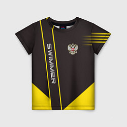 Детская футболка Swimmer: Russia